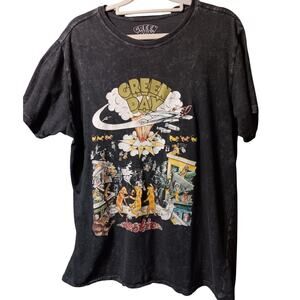 Green Day T-Shirt Size Large Black Mad Engine